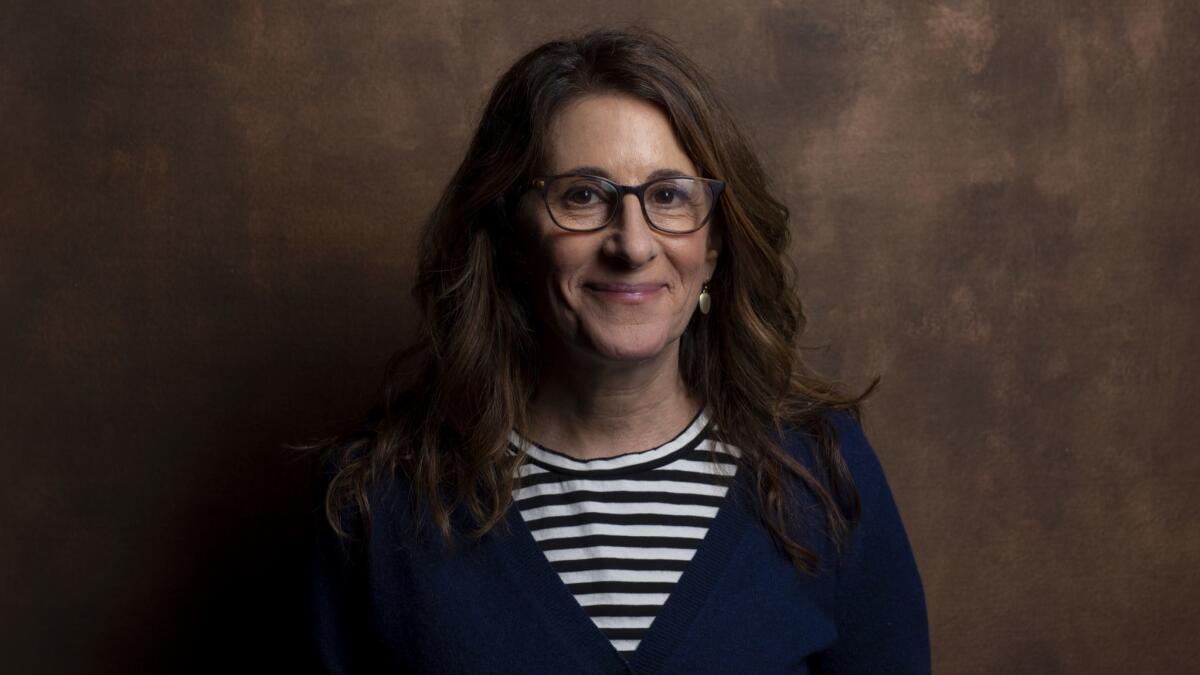 Writer-director Nicole Holofcener, from the film "The Land of Steady Habits," photographed in the L.A. Times Photo and Video Studio at the 2018 Toronto International Film Festival.