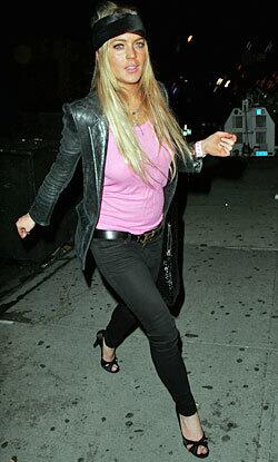 9. Lindsay Lohan: Lindsay the fashion frenzy strikes again! Lohan takes fashion to a new low.