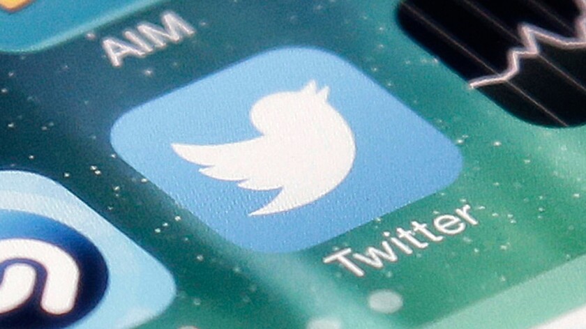 Twitter is among the websites affected by a cyberattack. Above, the icon for the firm's smartphone app in 2013.