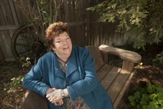 DAVIS CA MARCK 31, 2015 -- Delaine Eastin sits in her yard on March 31, 2015 in Davis, Ca. Eastin was the California Superintendent of Public Instruction from 1995 to 2003. She recEIved her bachelor degree from UC Davis. (Gregory Urquiaga / UC Davis)