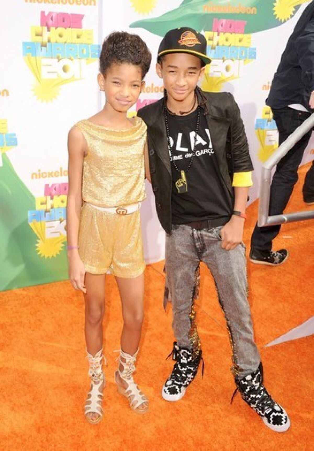 Willow Smith, left, with brother Jaden shortly after the release of 2010's "Whip My Hair."