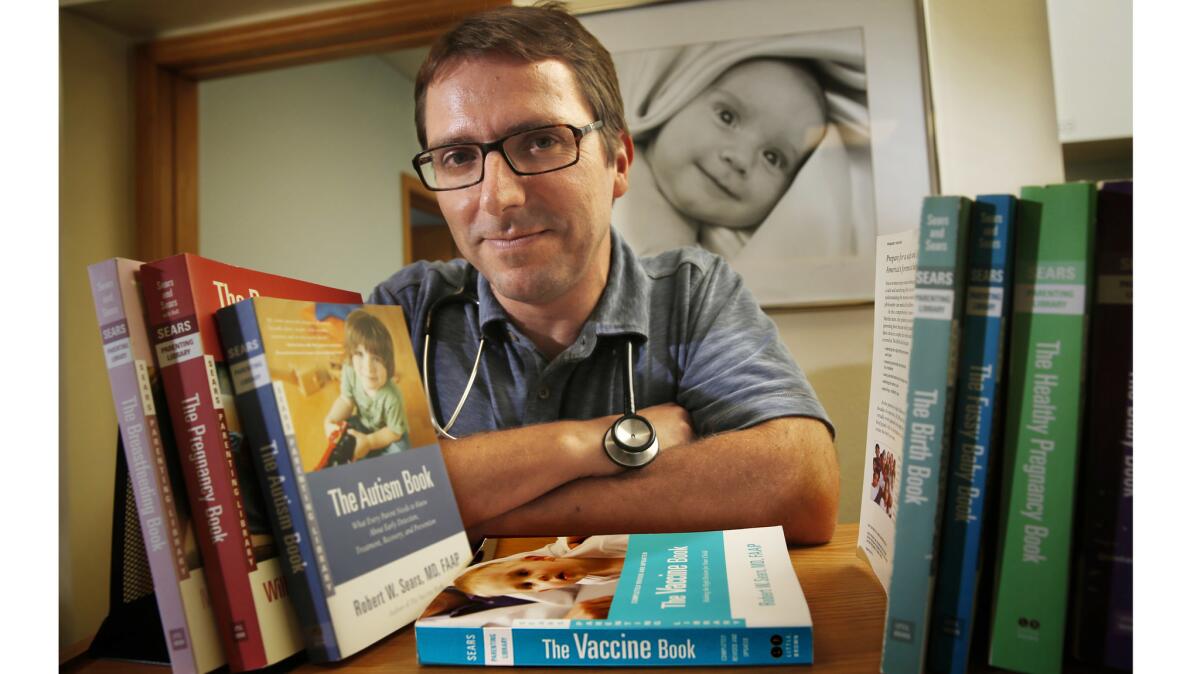 Dr. Robert Sears is a celebrity among parents worried about vaccines.