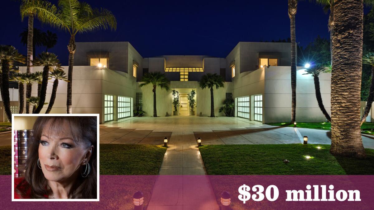 The home of late author Jackie Collins has listed for sale in Beverly Hills at $30 million.