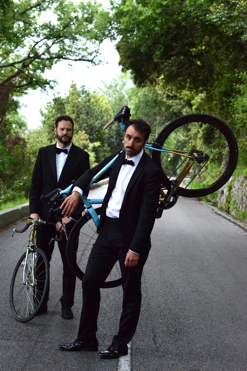 L'attore scrittore regista Michael Angelo Covino, a destra, e l'attore scrittore Kyle Marvin