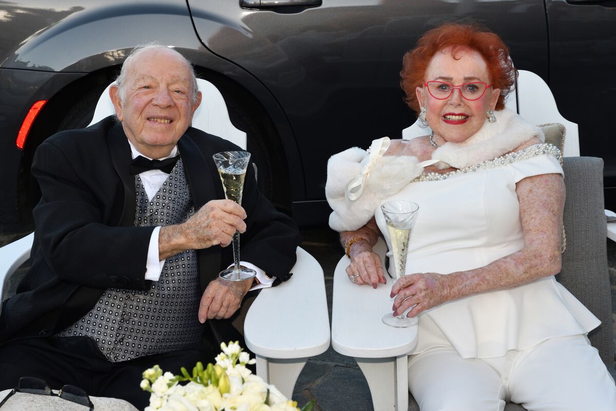 La Jollans Jim and Joy Furby celebrate their 50 years of marriage with a vow renewal ceremony.