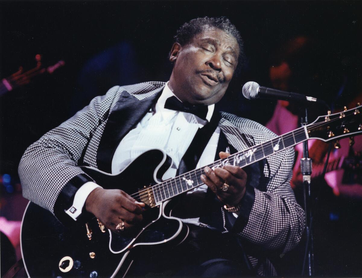 Blues singer and guitarist B.B. King, shown performing in Santa Ana in 1993, died in May at 89 of natural causes, the Clark County coroner in Nevada has concluded.
