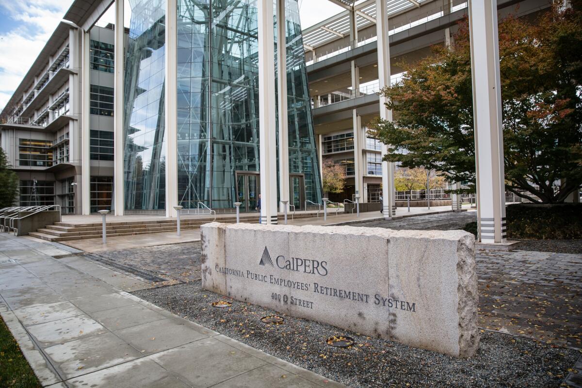 The California Public Employees' Retirement System building in Sacramento.