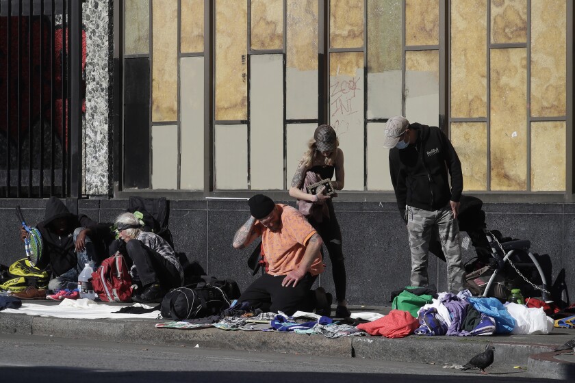 Virus Outbreak San Francisco Homeless