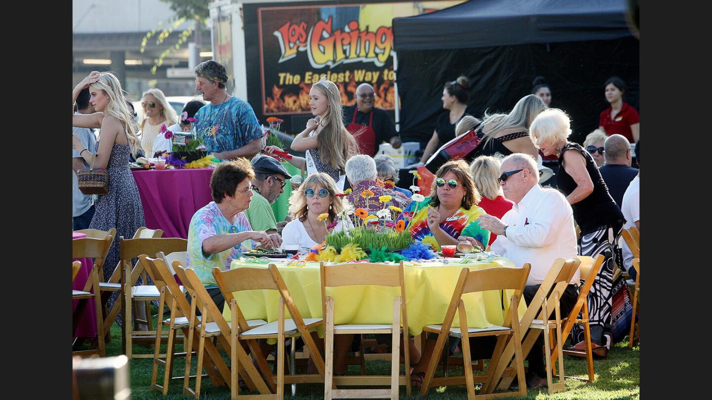 Photo Gallery: La Cañada Flintridge Chamber of Commerce '60s-themed mixer and business expo at Olberz Park