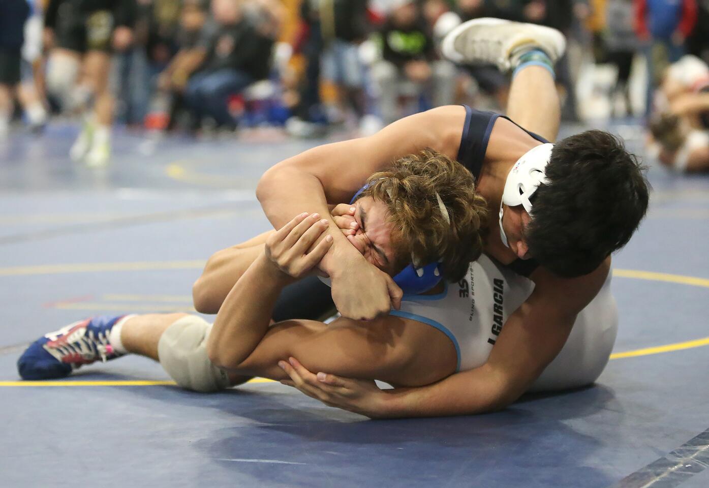 Photo Gallery: Local wrestlers in Five Counties Tournament