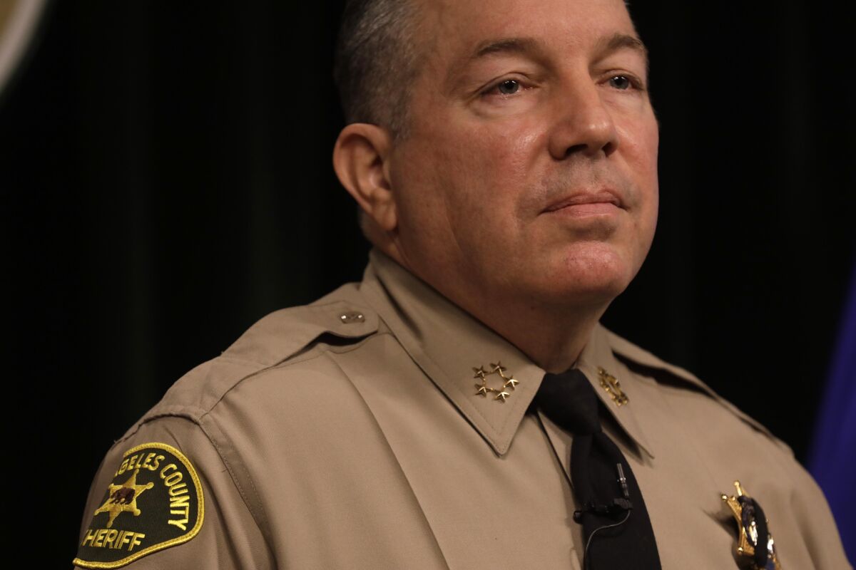 Former Los Angeles County Sheriff Alex Villanueva in February 2022.
