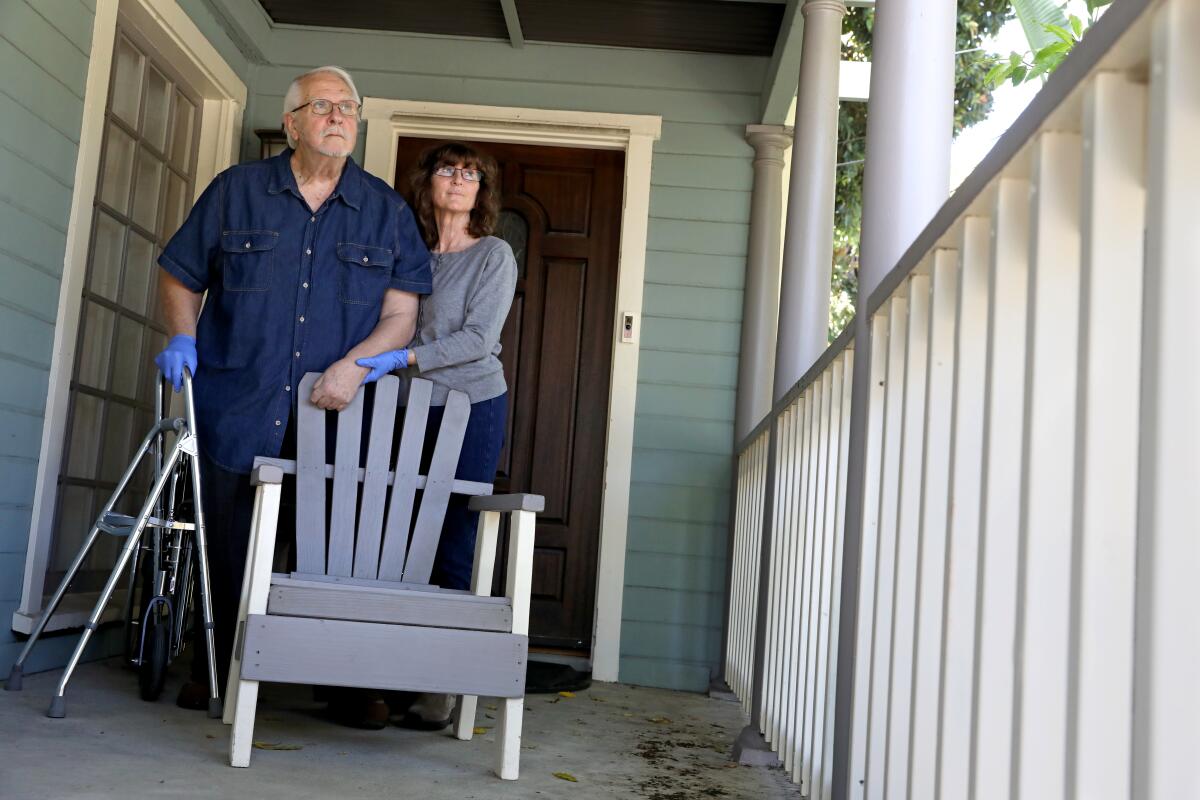 Owners of Counterpoint Records & Books at their home