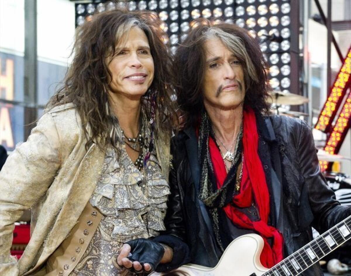 Aerosmith's Steven Tyler, left, and Joe Perry.