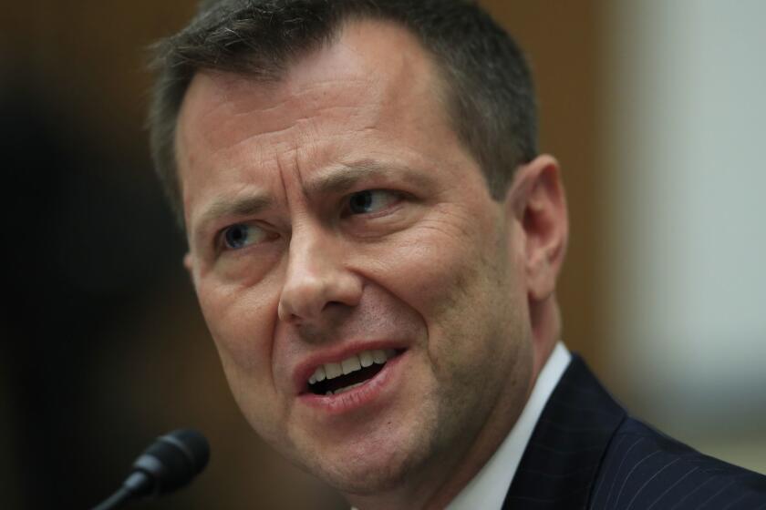 FBI Deputy Assistant Director Peter Strzok, testifies before a House Judiciary Committee joint hearing on "oversight of FBI and Department of Justice actions surrounding the 2016 election" on Capitol Hill in Washington, Thursday, July 12. (AP Photo/Manuel Balce Ceneta)