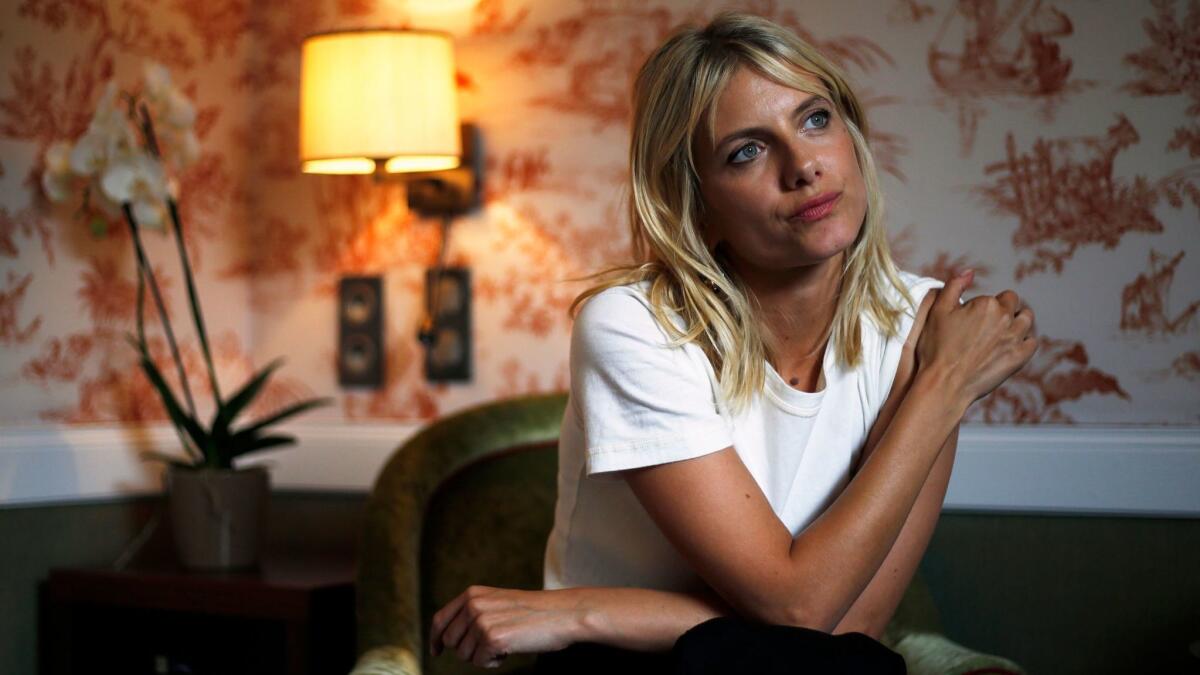 French actress and director Melanie Laurent during an interview for AFP on Sept. 1 in the French northwestern sea resort of Deauville, as part of the 44th Deauville US Film Festival.