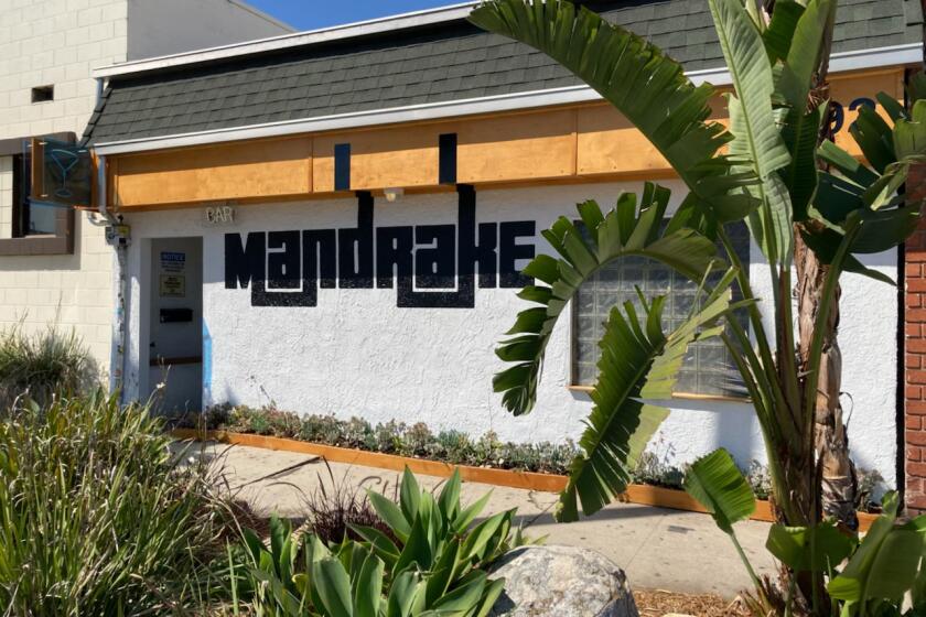 The exterior at Mandrake Bar in Culver City