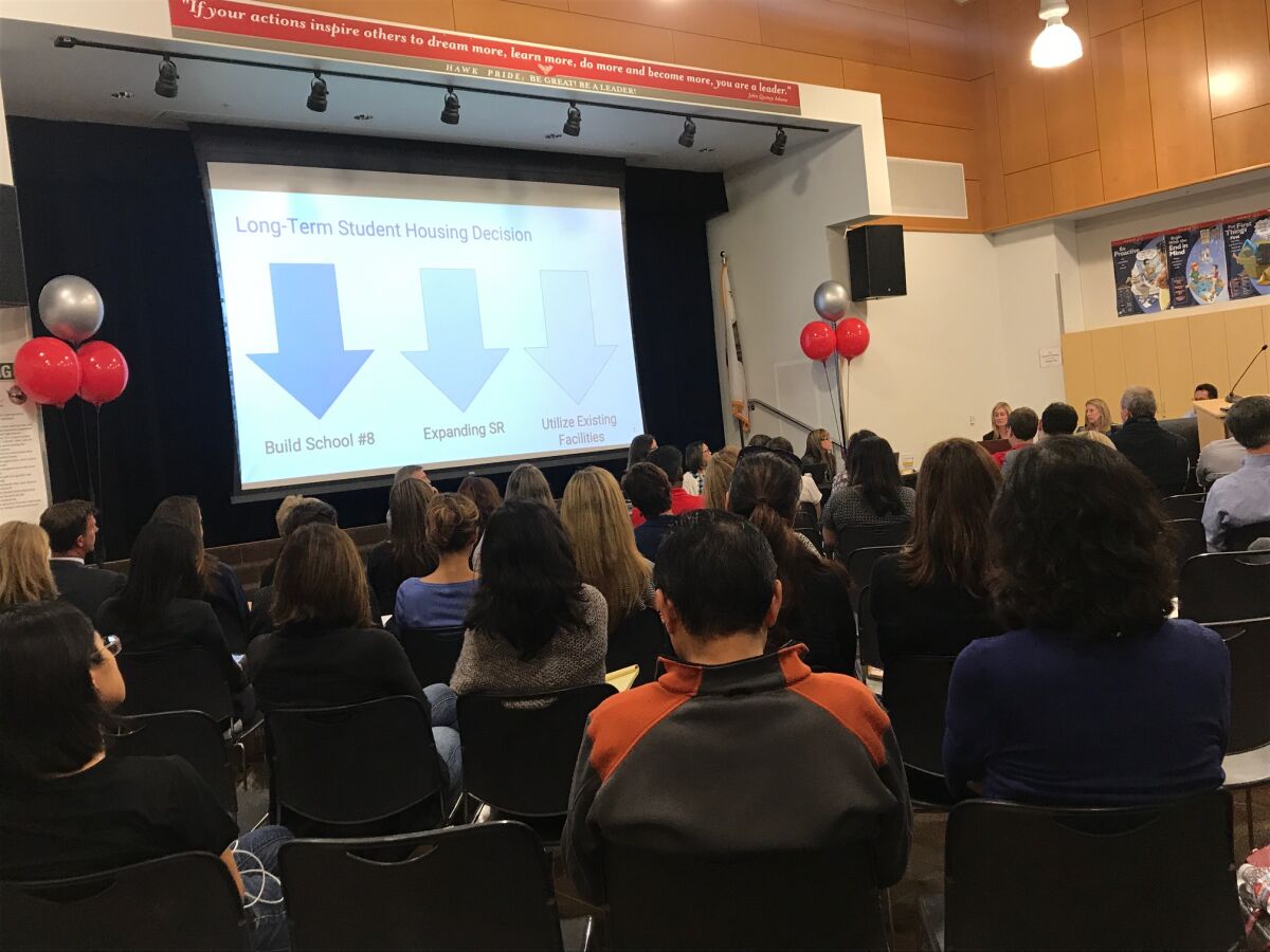 The Solana Beach School Board voted to use its existing facilities to house students from PHR.