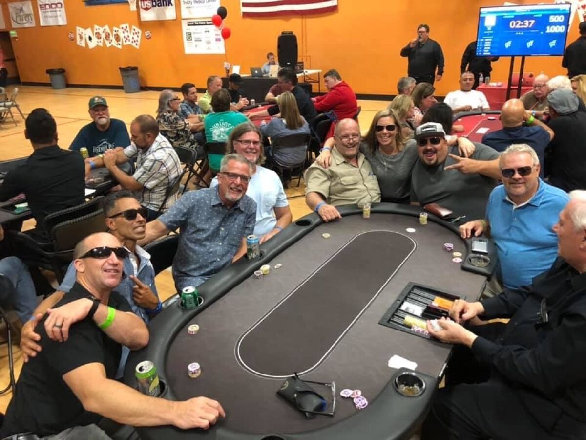 The Boys & Girls Club of Vista hosted their third annual Texas Hold ‘Em Poker Tournament and raised $21,000 for the Club’s youth programs for academic achievement, character development and healthy Lifestyles. Matthew Hansen took first place with Lee Lawson in 2nd and Joe Green 3rd. Sal Ramirez and Jeff Collins tied for 4th, John Frolander 6th, Steve Flynn 7th, Dan Ambriz 8th and Kris Forsyth 9th. Visit bgcvista.org.