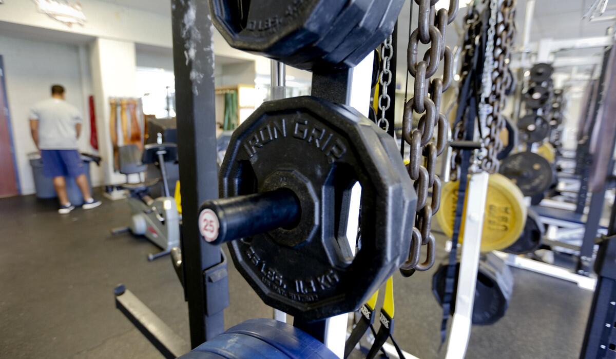 The weighlifting gear in the Rams' training room in St. Louis was slated to be the last equipment to be sent to the team's new home.