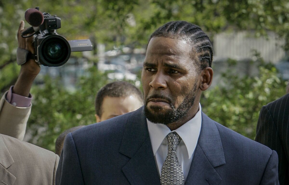 R. Kelly in a suit