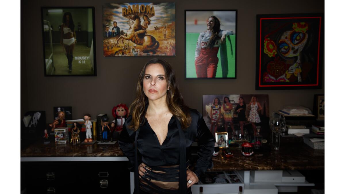 Mexican actress Kate Del Castillo, who stars in a new Netflix series "Ingobernable," is photographed in her office at her Los Angeles, Calif. home.