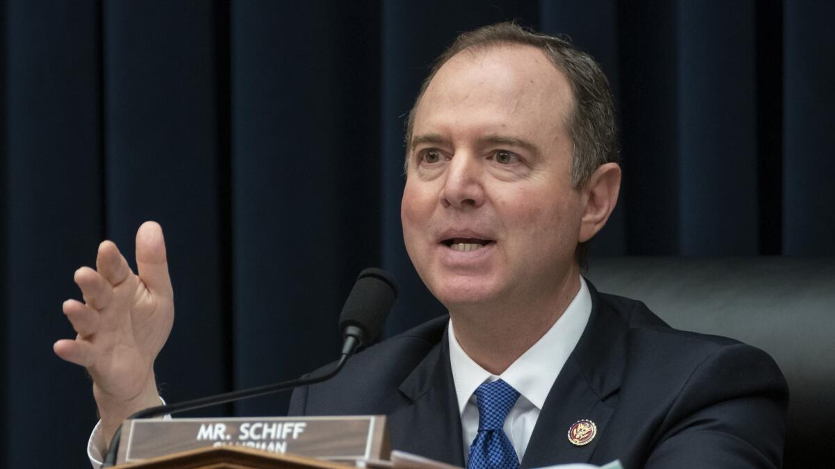 Readers write to show their support for and defense of Rep. Adam Schiff (D-Calif.).