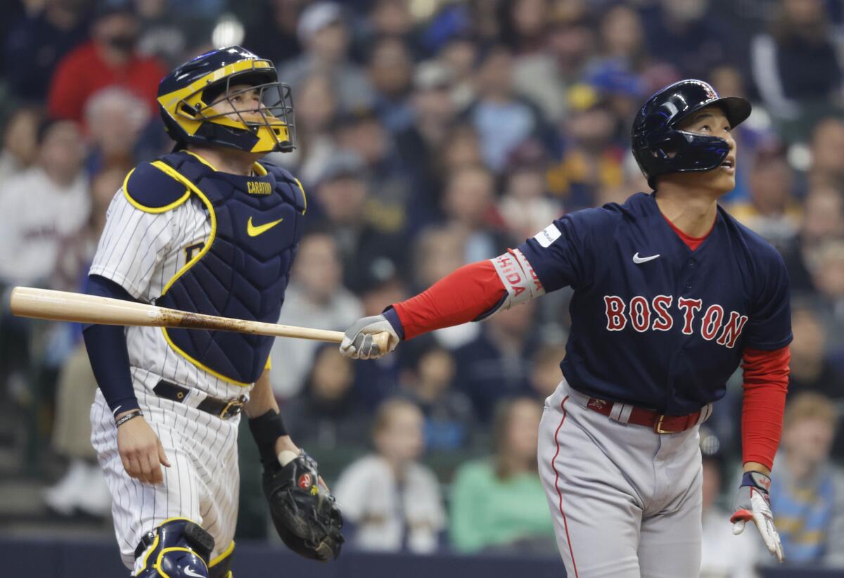 Red Sox hit 4 home runs in bounceback win over Rangers