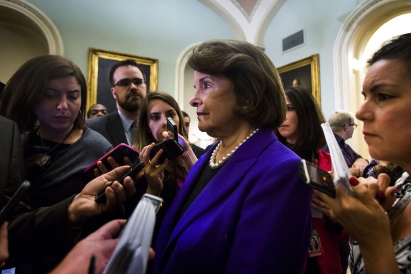 Dianne Feinstein, speaking to reporters after release of the torture report, says the CIA's actions were a stain on the nation's history.