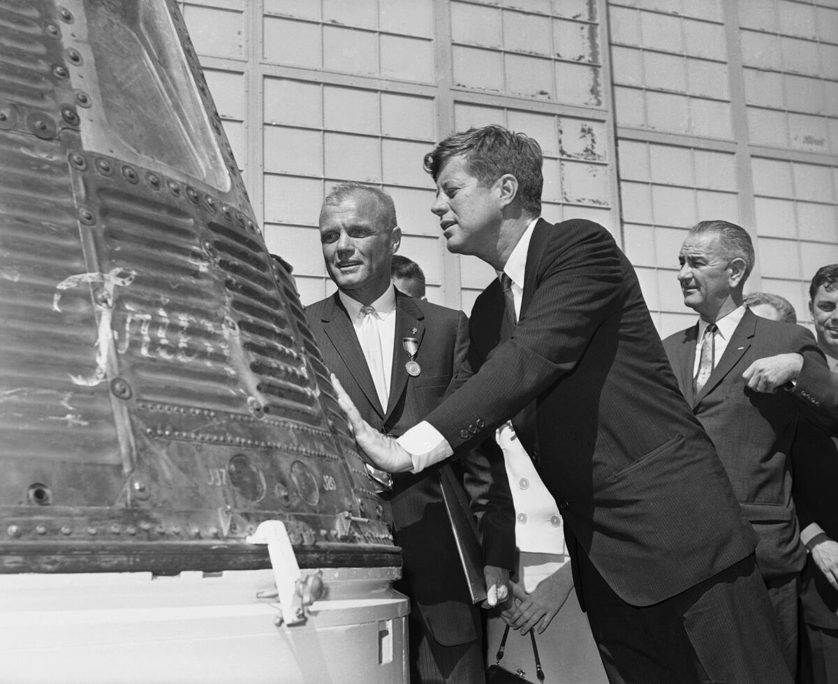 John Glenn and John F. Kennedy