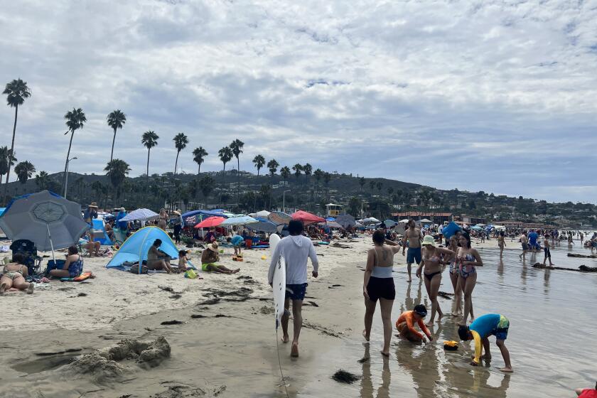 The beaches in La Jolla saw unprecedented crowds on Labor Day weekend, San Diego Fire-Rescue Lt. Lonnie Stephens said.