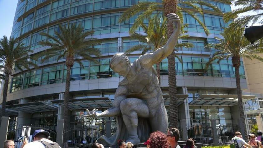 This large statue of Superman is setup just across from the San Diego Convention Center in downtown San Diego. (Nelvin C. Cepeda)