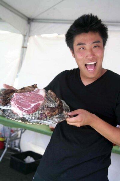Grayson Kim is excited about Star King's meat.