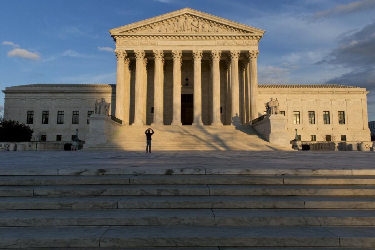 The Supreme Court said Thursday that "no man can be a judge in this own case."