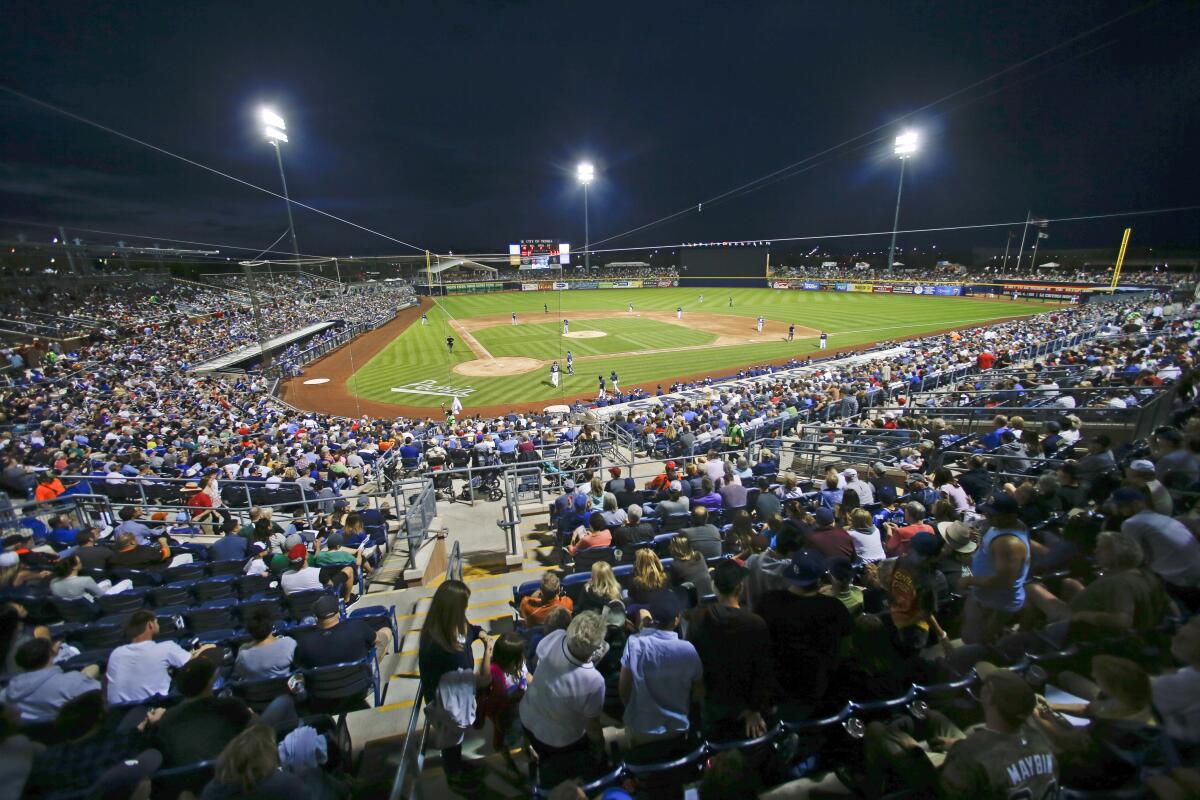 Peoria Sports Complex Stadium, the spring home for the Seattle Mariners and San Diego Padres.
