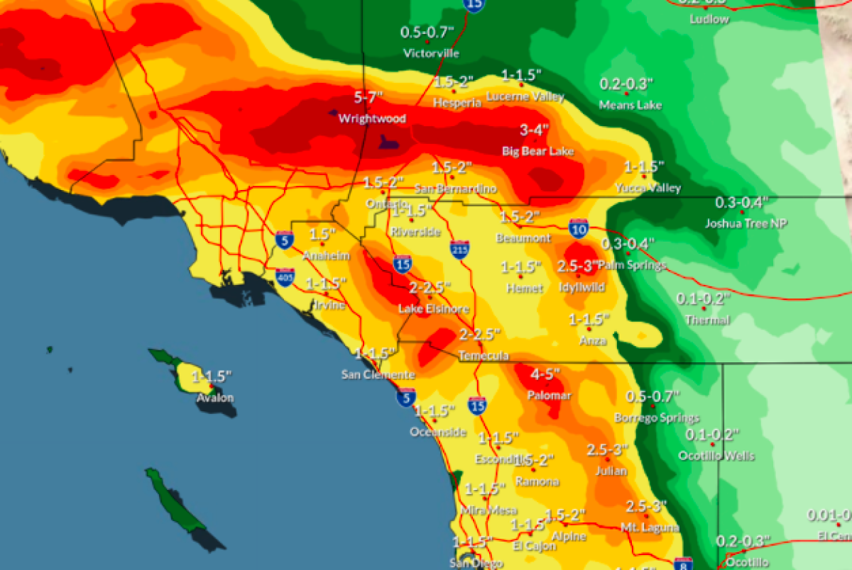 La mayor tormenta del año azota el sur de California Lo que hay que