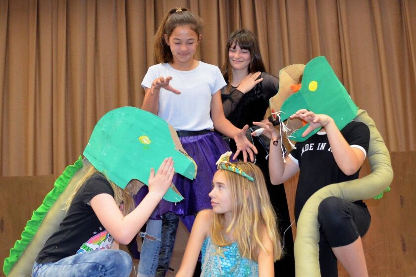 Park Dale Lane Elementary students practice "The Little Mermaid," which hits the stage at 6 p.m. on May 19 at the school, free of charge.