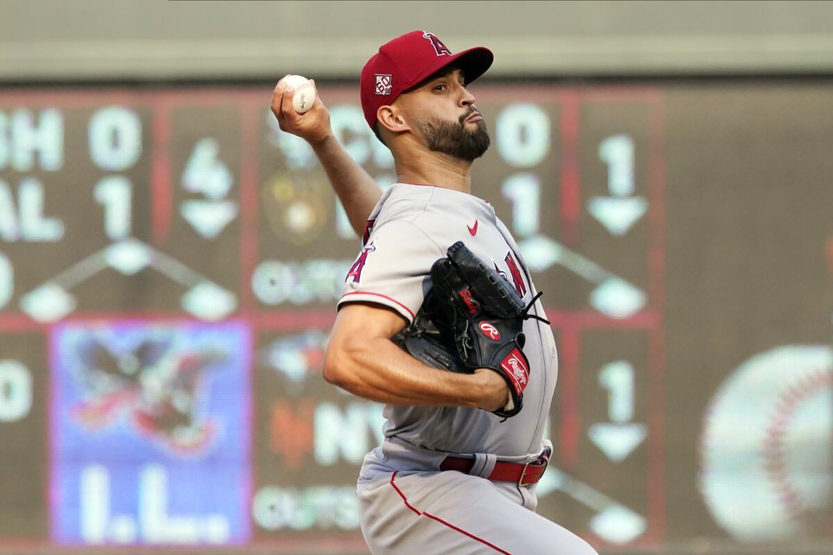Sandoval has no-hit bid end in 9th; Angels beat Twins 2-1 - The