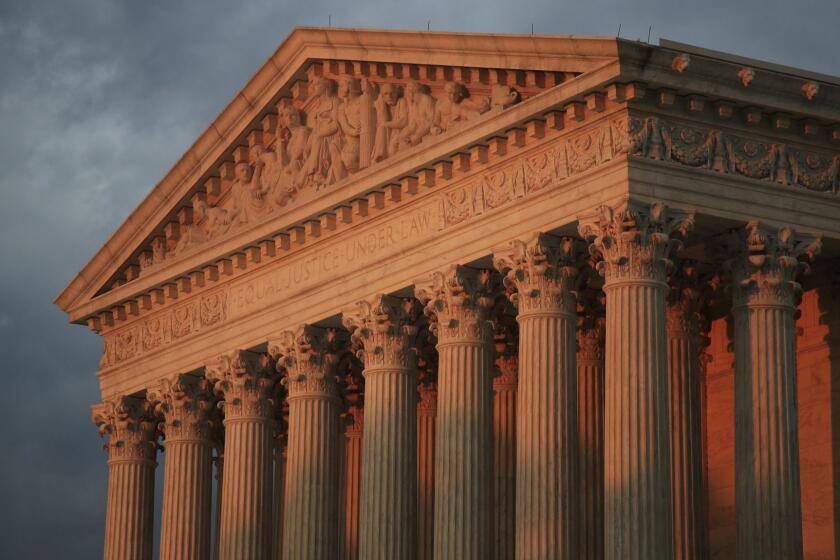 In this Oct. 4, 2018 photo, the U.S. Supreme Court is seen at sunset in Washington. The Supreme Court is debating whether an Indian tribe retains control over a vast swath of eastern Oklahoma in a case involving a Native American who was sentenced to death for murder. (AP Photo/Manuel Balce Ceneta)