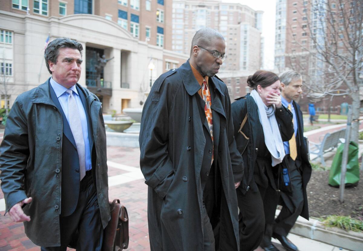 Jeffrey A. Sterling, a former CIA officer, leaves the federal courthouse in Alexandria, Va., in January after he was convicted of leaking confidential information to a reporter.