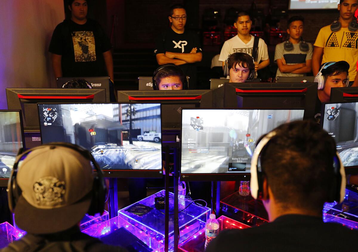 A new venue for video game competitions, eSports Arena, is hosting a "Call of Duty" tournament throughout the weekend.