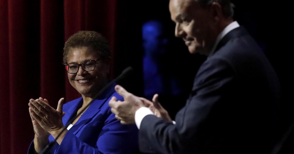 Editorial: In L.A. mayoral runoff, Bass and Caruso should transfer past sound bites Editorial: In L.A. mayoral runoff, Bass and Caruso should transfer past sound bites