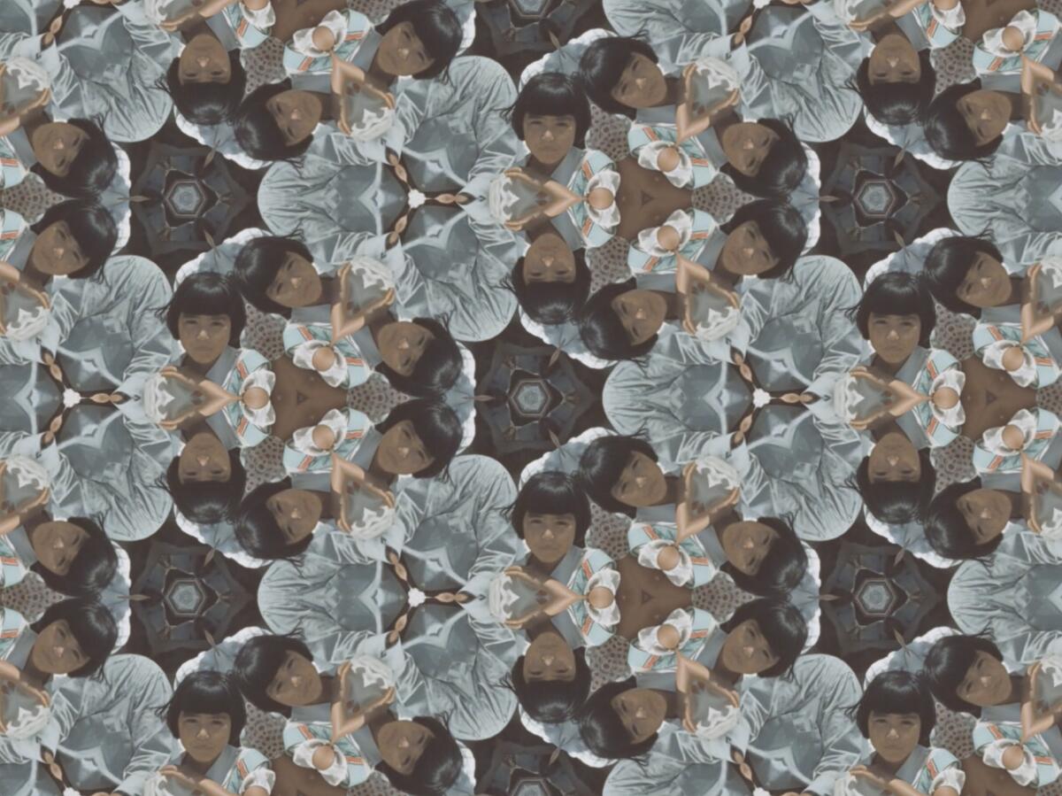 A still from "Bojagi," a video artwork by Ahree Lee