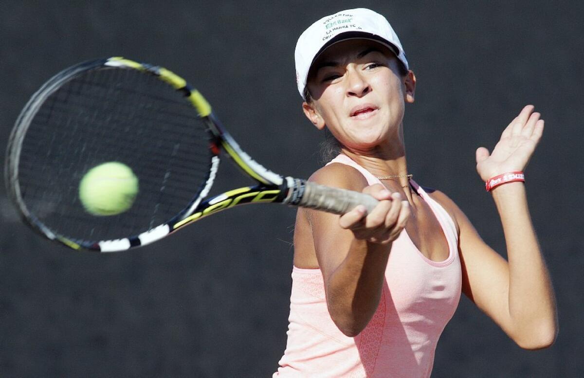 La Cañada's Sophie McKenzie will take over the No. 1 singles spot for the Spartans this season.