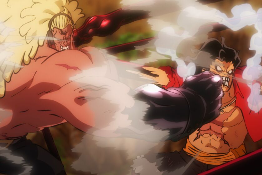 A scene from the animated film “One Piece Stampede.” Credit: Funimation