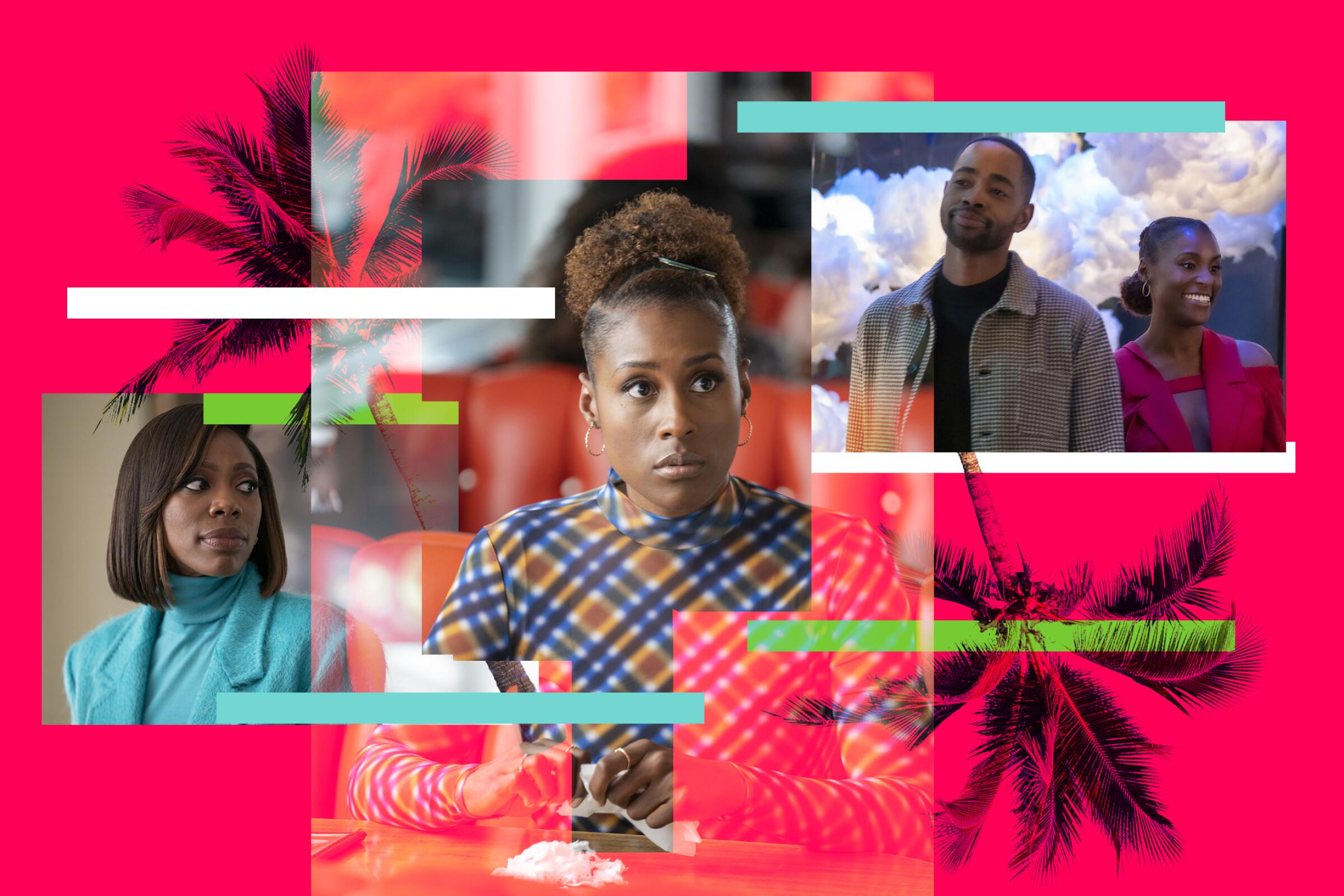 A photo montage of characters from Season 4 of "Insecure."