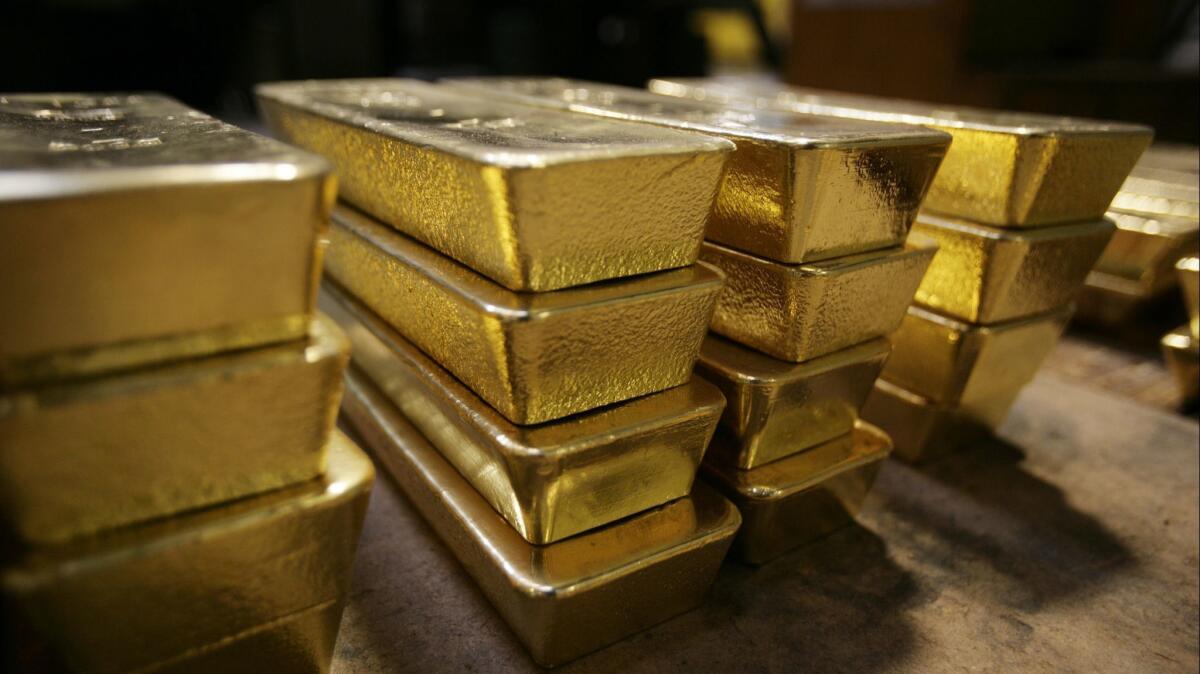 Gold has been on a tear this month as the dollar weakened after the Fed opened the door to a U.S. interest rate cut.