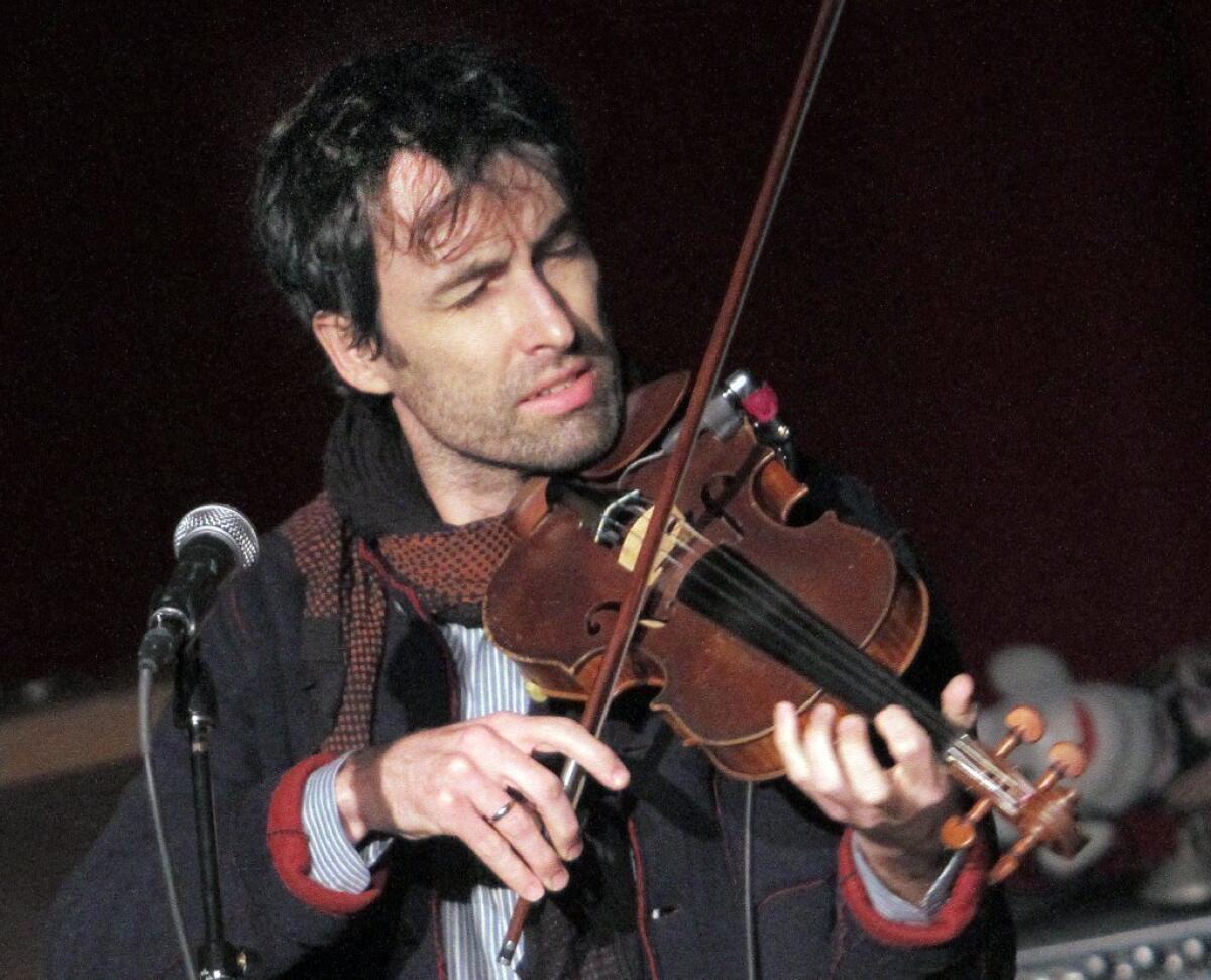 Andrew Bird performing at Largo in West Hollywood.