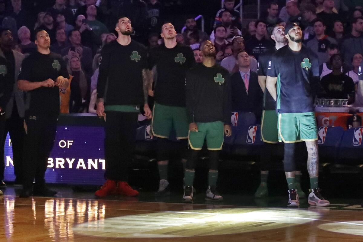 Celtics shift travel plans, give players a chance to attend Kobe Bryant  memorial - The Boston Globe