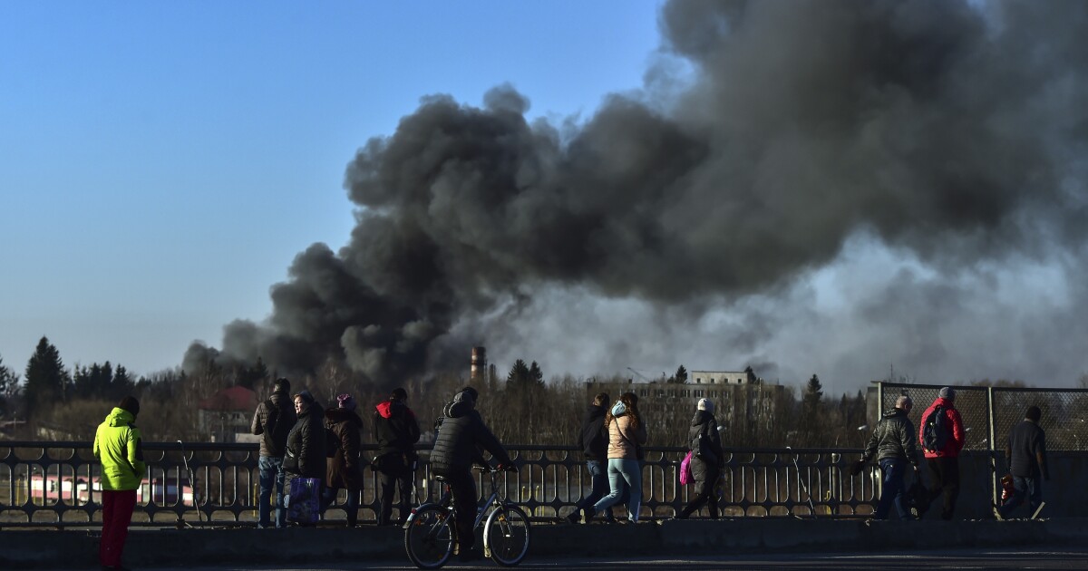Russian airstrikes hit outside Lviv and in Kyiv amid fierce fighting Russian airstrikes hit outside Lviv and in Kyiv amid fierce fighting