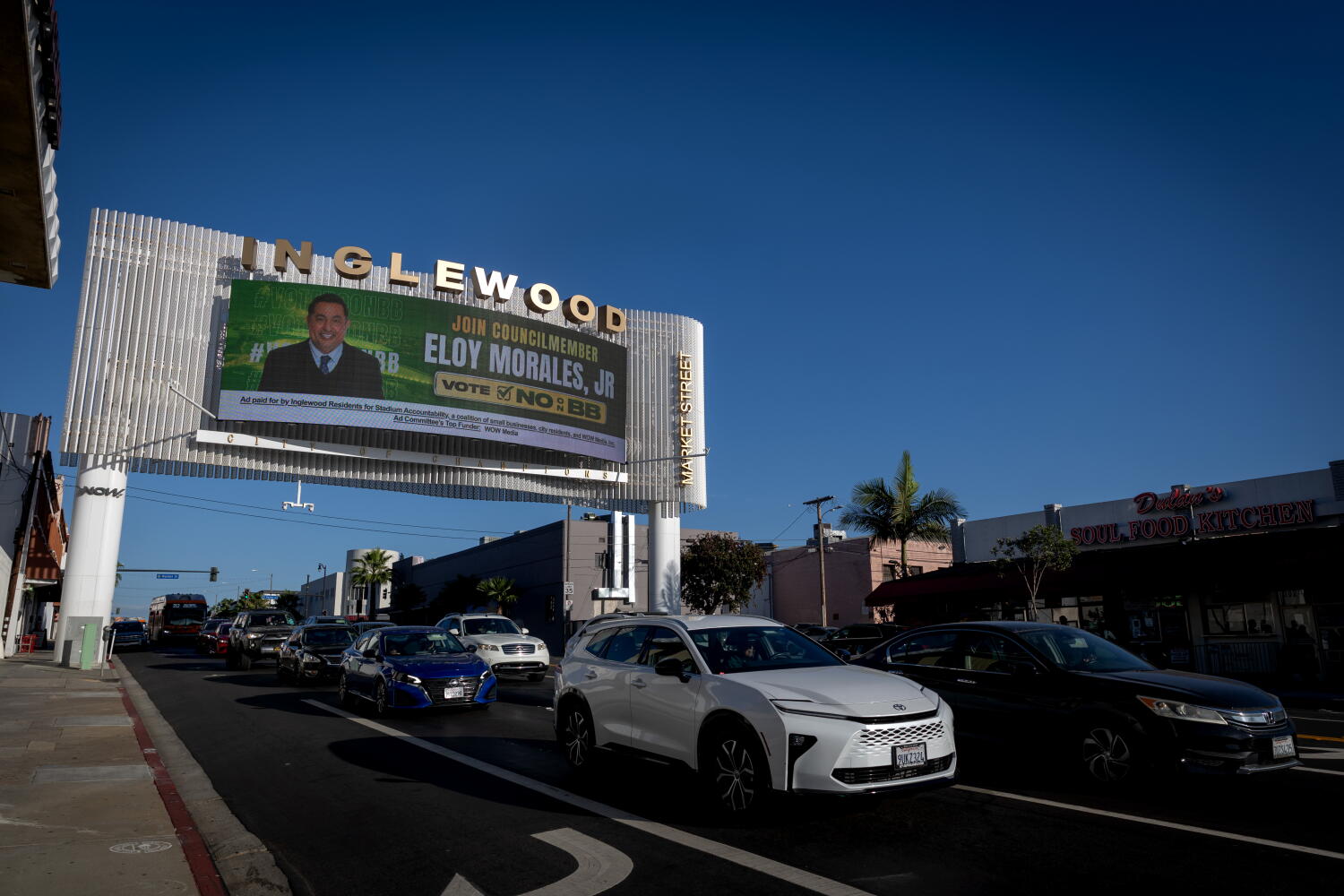 How a clash between Inglewood leaders and SoFi Stadium operators hit the ballot